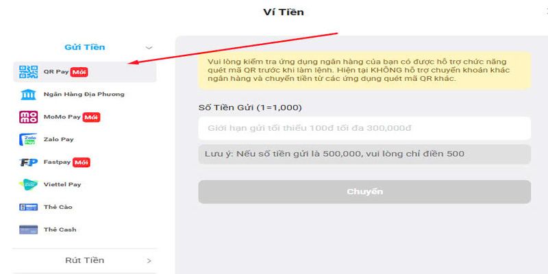 Các phương thức nạp tiền vào 88BET phổ biến