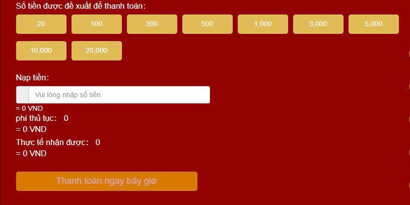 Chi tiết các bước nạp tiền vào tài khoản 88BET